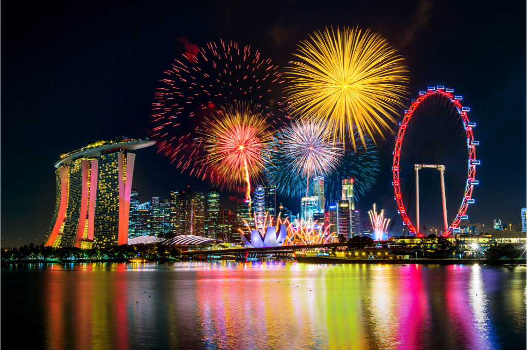 Image of new year celebration in Dubai from a yacht booked for new year evening